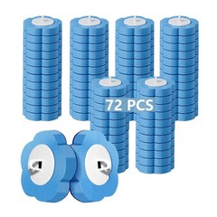 Ucaimao 72 PCS Toilet Brush Refills,Toilet Cleaner Refill Pads Disposable Toi…