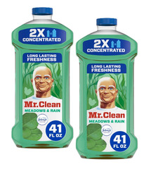 2x Mr. Clean 2X Concentrated Multi Surface Febreze Meadows & Rain Scent 41 fl oz