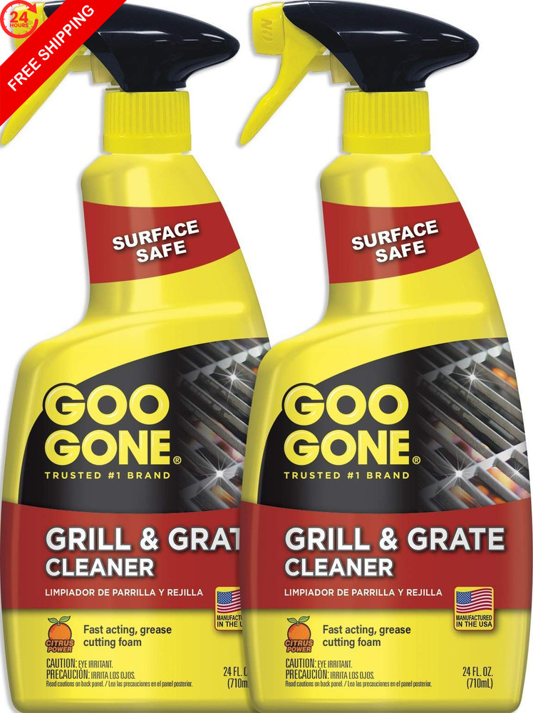 Goo Gone Grill and Grate Cleaner Spray (2 Pack) Cleans 24 Fl Oz (Pack of 2)