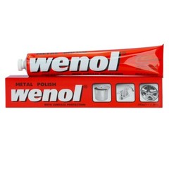 Wenol Metal Cleaner Polish with Surface Protection – 3.98 Fl. Oz. Tube [Red]