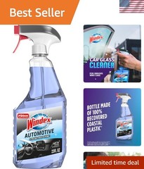 Versatile 23 fl oz Car Window Cleaner – Ammonia-Free with Crystal Rain Freshness