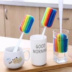 3PCS Cleaning Brush Bottle Scrubbers Sponge Cleaner for Coffee Glasses Washing