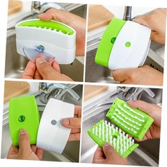 PLAFOPE Removable Cleaning Brush 3-Pack Cutlery Brush with Suction Cup for Si…