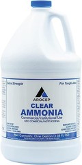 Clear Ammonia Cleaner Liquid, 1 Gallon, Multipurpose, Multi-Surface Cleaning