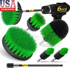 6Pack Drill Brush Power Scrubber Cleaning Brush Extended Long Attachment Set All