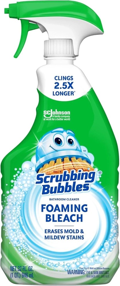 Scrubbing Bubbles Foaming Bleach Bathroom Cleaner 32oz Mold Mildew Spray