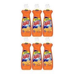 Ajax Ultra Orange Triple Action Dish Liquid, 14 oz. (414ml) (Pack of 6)