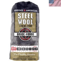 Quality Steel Wool Pads – Grade #0000 for Cleaning & Buffing, 12 Count