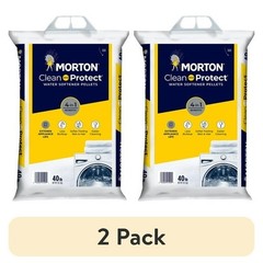 (2 pack) Morton Clean and Protect Water Softener Salt Pellets, 40 lb