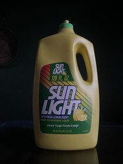Sunlight sun light Dish Detergent Liquid Lemon scent 128 oz 70% Full
