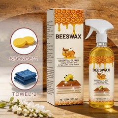 Beeswax Wood Polish Spray, 355ML Beeswaxs Floor Spray Furniture Polish and Cl…