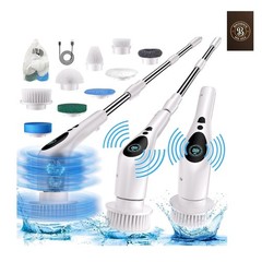 Electric Spin Scrubber, Electric Spin Cordless Tub and Tile Scrubber with Voi…