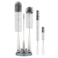 5 Pack Bottle Brush Cleaning Set with Storage Holder, Cleaning Brushes for Lo…