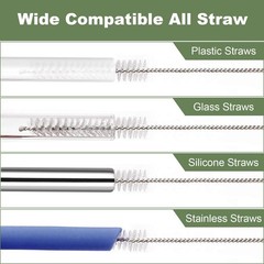 Straw Cleaner Brush for Stanley 4Pcs Reusable Extra Long Straw Cleaning Brush