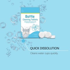`Water Bottle Cleaning Tablets 12pack Chlorinefree And Odorless Cleaner