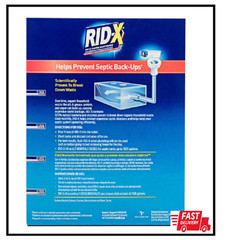 2 PACK – RID-X Septic Treatment, 5 Month Supply Powder 49 oz (Total 98 oz) Ridx