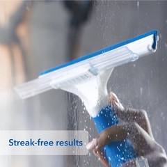 Professional Connect and Clean 10” Glass and Tile Shower Squeegee, Compatible…