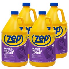 Zep Shower, Tub and Tile Cleaner – 1 Gallon (Case of 4) ZUSTT128 – No Scrub Pro