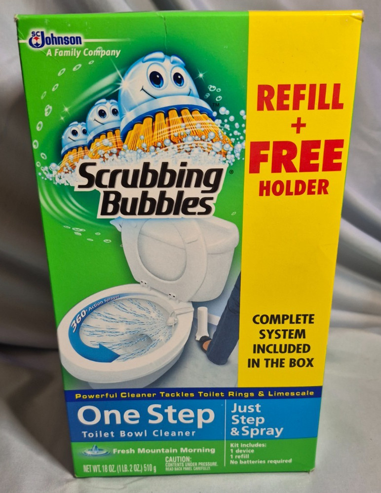 Scrubbing Bubbles SC Johnson NEW! One Step Starter Kit~ Fresh Mountain Morning