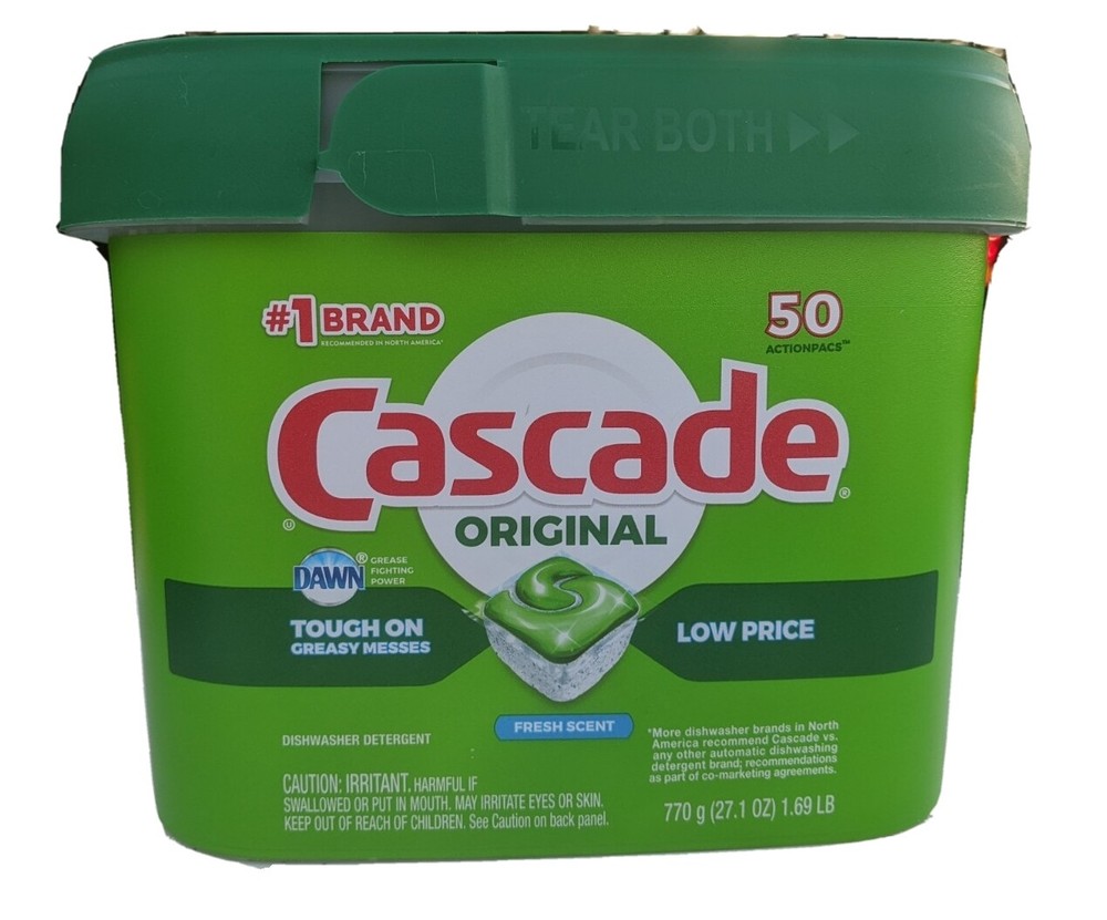 Cascade Original Actionpacks 50 Count 27.1 oz Fresh Scent jul22