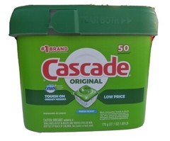 Cascade Original Actionpacks 50 Count 27.1 oz Fresh Scent jul22