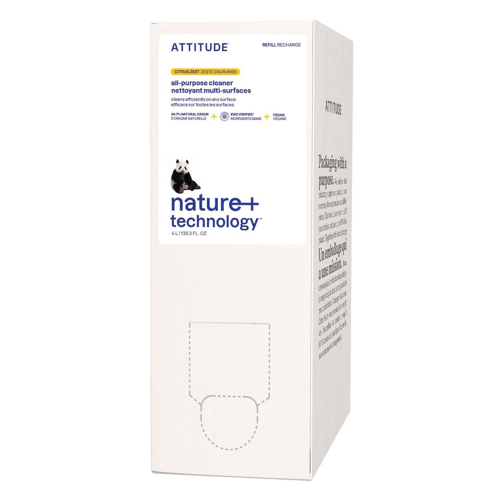 ATTITUDE All Purpose Cleaner Refill, EWG Verified, PlantBased & Vegan, MultiS…