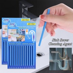 12 Pcs Sani Sticks Pack Odor Drains Drain Clear Cleaner Deodorizer Cleaning