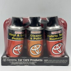 Toyota Car Care Products Kit – Vinyl, Leather, Cleaner, Polish, Fabric Spot