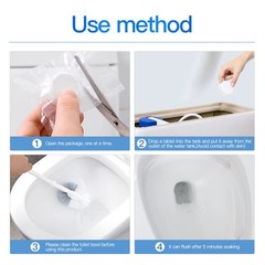 Toilet Bowl Cleaner Tablets, 12 Pack, Lime and Rust Removers, Automatic Tank Cle
