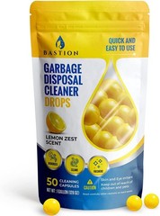 Garbage Disposal Cleaner and Deodorizer Drops- [[50-Count]] Lemon Zest Scente…