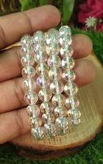 Angel Protection Bracelet – Aura Quartz Beaded Bracelet for Energy Healing