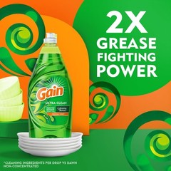Ultra Liquid Dish Soap, Dishwashing Liquid, Grease Removal, Original Scent,