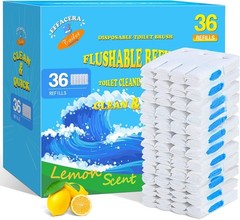 36 Count Flushable Toilet Bowl Cleaner Refills, Toilet Cleaner Refill Pads