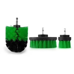 3 PCS Drill Brushes Set Tile Grout Power Scrubber Cleaner Spin Tub Shower Wall