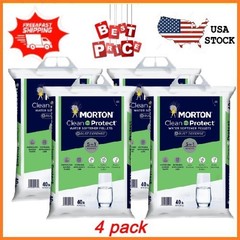 4 pack Morton Clean and Protect Plus Rust Defense Water Softener Salt Pellets 40