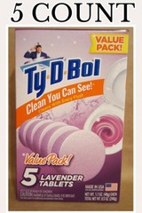Ty D Bol 5 Pack lavender tablets lot of 5 = 25 tablets