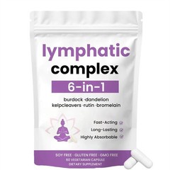 6-in-1 Lymphatic Complex,Lymphatic Drainage Supplements|Herbal Blend-US