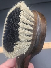 Vintage Swank West Germany Wooden Clothes Brush Julius Caesar Coin Accent 8″
