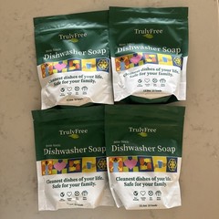 2 Pack Truly Free Home Non-Toxic Dishwasher Soap 12.5 oz 25 Loads