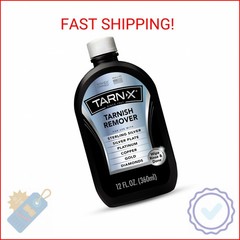 Tarn-X Tarnish Remover, 12 oz. Bottle, Platinum, Copper, Gold, Diamond, Silver P