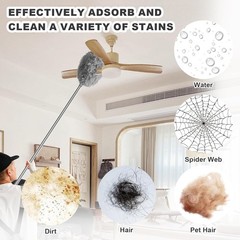 Ceiling Fan Cleaner Duster – Adjustable Duster with Extension Pole,Dusters fo…