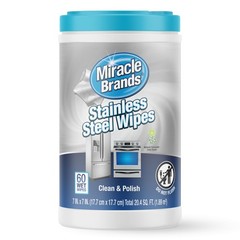 MiracleWipes for Stainless Steel, Great for Kitchen and Appliances, Including…