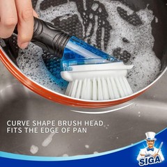 4 Pack Nylon Brush Refills for Soap Dispensing Dish Brush – White & Reliable