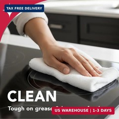 Weiman 2-Pack Cooktop Cleaning Spray & Microfiber Cloth – Cooktop & Oven Cleaner