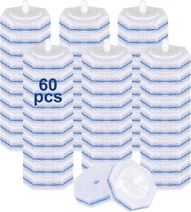 60pcs Toilet Cleaner Refill Pads for Clorox Wand, Upgrade 3-Layer Toilet Scru…