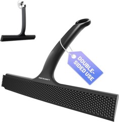 Shower Squeegee for Shower Glass Door Bathroom Accessories, Dual Head Wiper