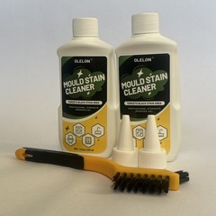 OLELON Mold Mould Stain Remover Gel Sink Toilet Wash Machine Cleaner Brush 2 Pc