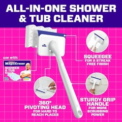 Effortless Cleaning with Magic Eraser Shower & Tub Kit – 2 Lemon Foam Refills