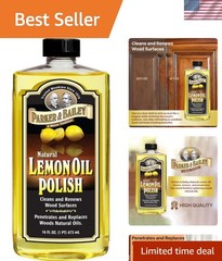 Lemon Oil Polish, Natural Lemon Scented Furniture Cleaner & Wood Table Cleane…