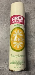 Vtg RETRO Glade Sunny Lemon Air Freshener Can FULL Collectible Prop 1982
